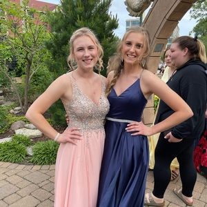 Light pink prom dress. Size M.